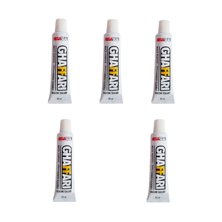 تصویر چسب سیلیکون غفاری مدل مگاسیل حجم 30 میلی لیتر مجموعه 5 عددی 