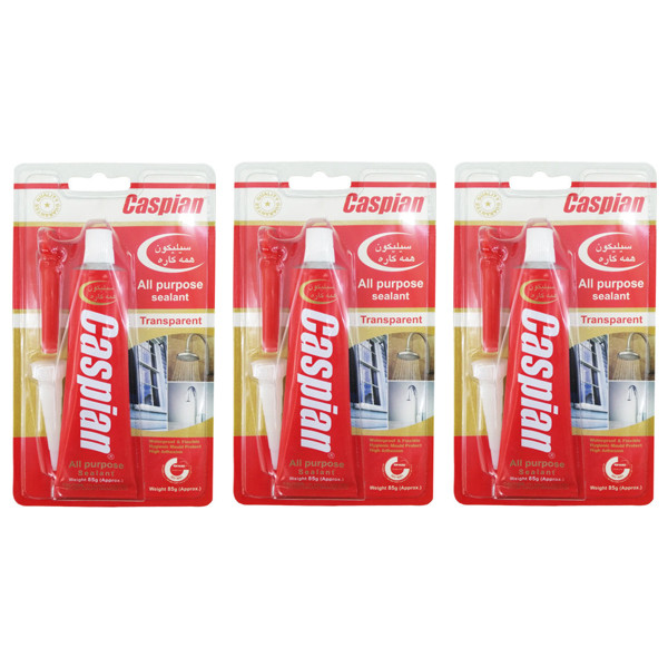 تصویر چسب کاسپین مدل 4101046 حجم 85 گرم بسته 3 عددی 